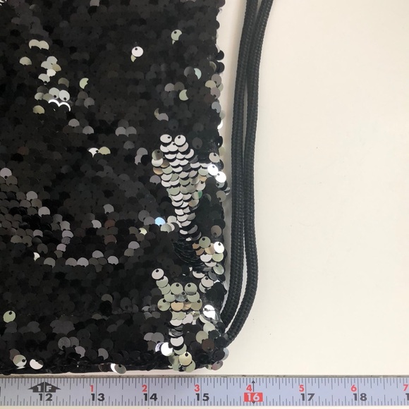 SEQUIN BACKPACK Black & Silver - Picture 4 of 5